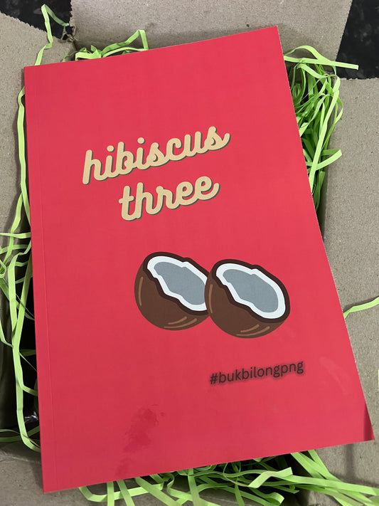 #bukbilongpng Hibiscus Three Journal Pink - Coconut