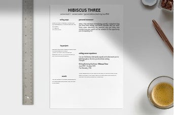 Writer/Literary Resume Template - General