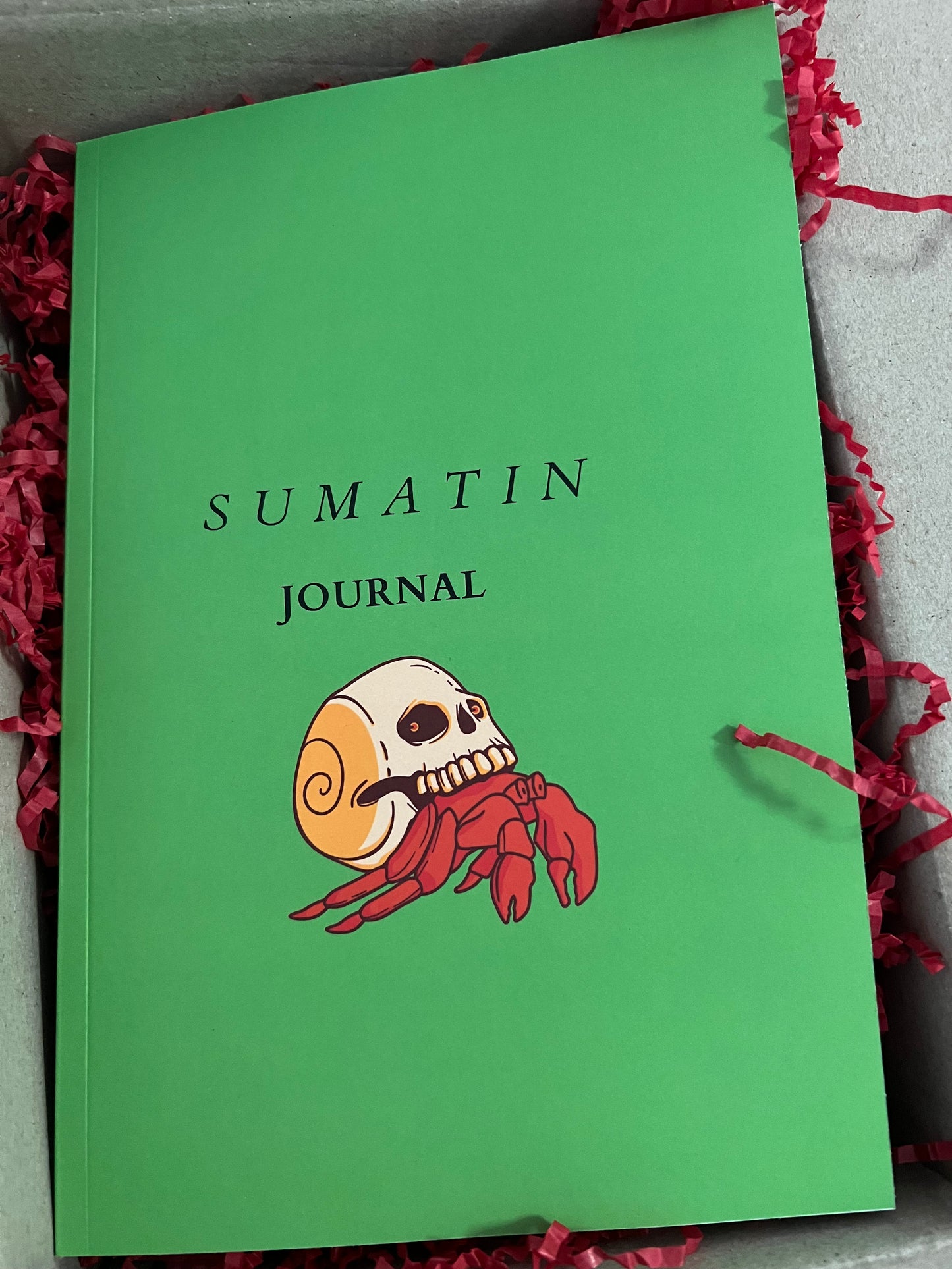 Sumatin Journal Green - Skull & Crab